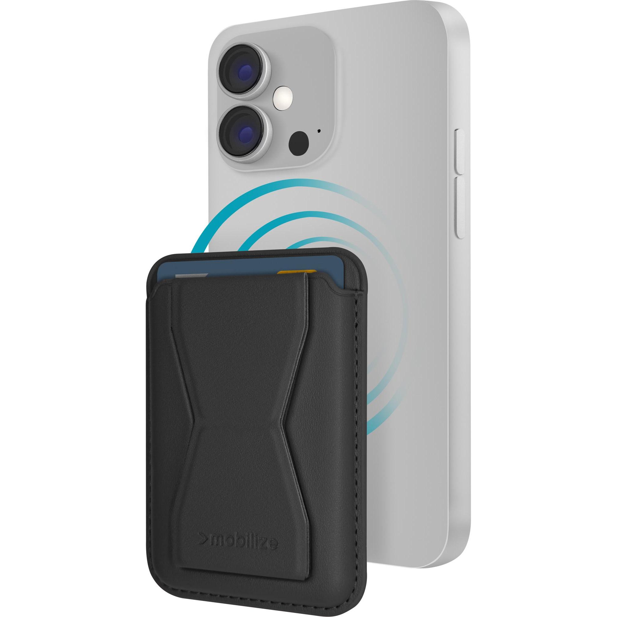Mobilize MagSafe-kompatibler Magnetkartenhalter, Weiteres Smartphone Zubehör, Schwarz