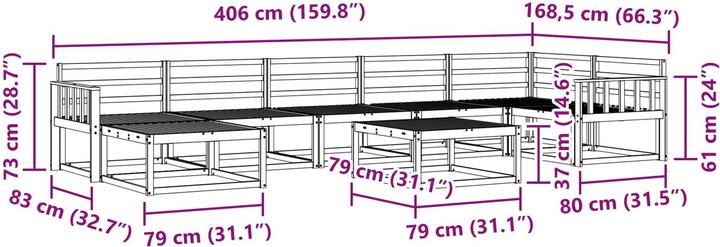 Produktbild vidaXL Outdoor-Sofa
