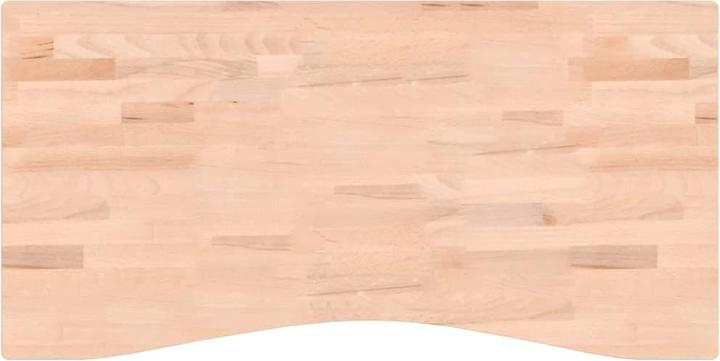 Actual product image vidaXL Schreibtischplatte 100x(45-50)x4 cm Massivholz (50 x 100 cm)