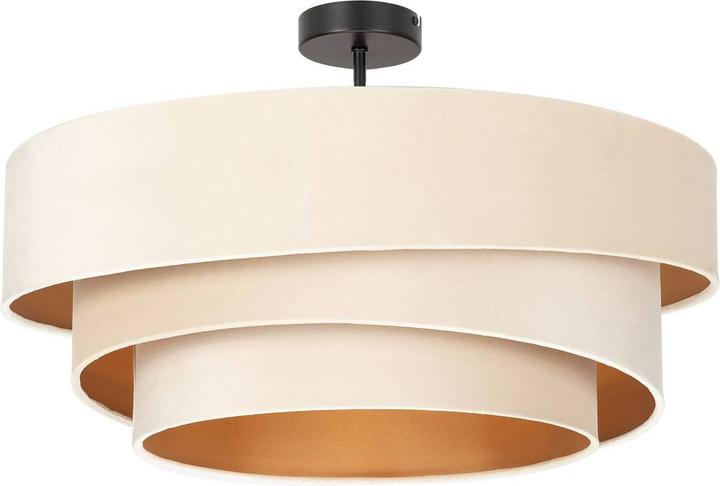 Produktbild Lindby Jusari Deckenlampe aus Textil, weiss (E27)