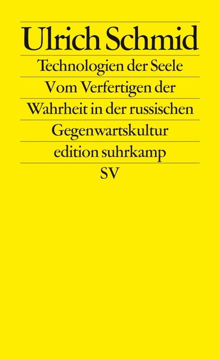 Produktbild Technologien der Seele (Deutsch, Ulrich Schmid, 2015)