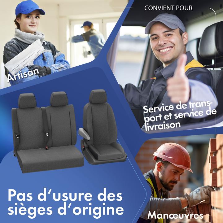 Produktbild Walser Sitzbezüge für VW T6, 1 Einzelsitz vorne ,  Sitzschoner Auto