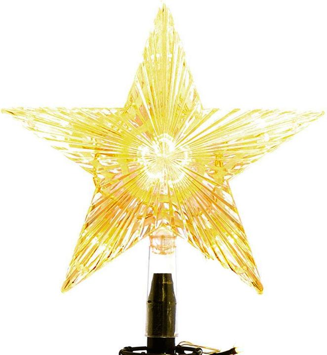 Actual product image Inda-Exclusiv XL LED metal Christmas tree with star warm white 106 LEDs 180cm with 8 functions