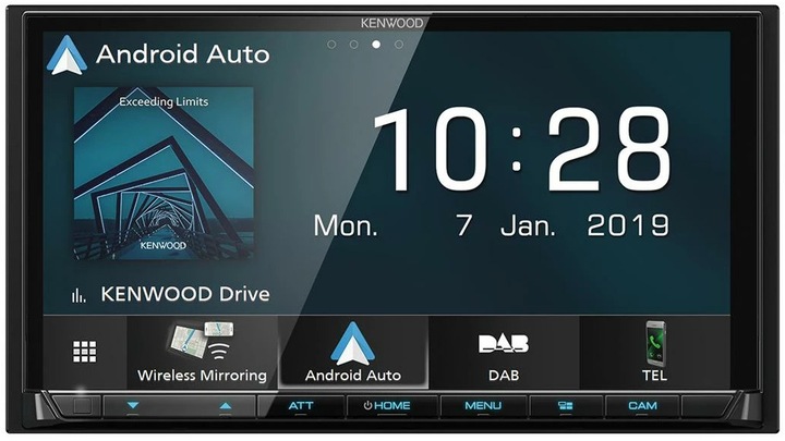 Actual product image Kenwood Corp. Moniceiver DMX8019DABS (Android car, Apple Carplay)