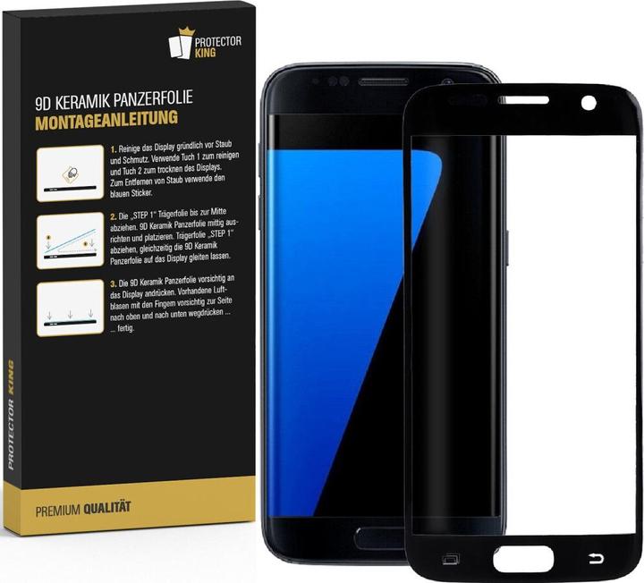 Produktbild Protectorking 2x Ceramic-Glass Full Cover HD Klar (2 Stück, Samsung Galaxy S7 Edge)