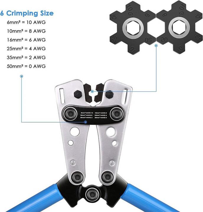 Produktbild LP Crimping tool for large cable outlets 60el. E6080 (400 mm)
