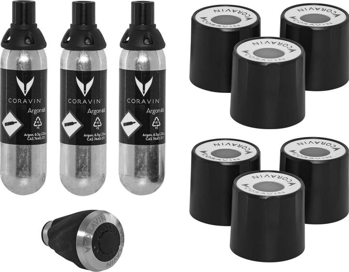 Produktbild Coravin Wein by-the-Glass System Six + PIANO BLACK (Weinausgiesser)