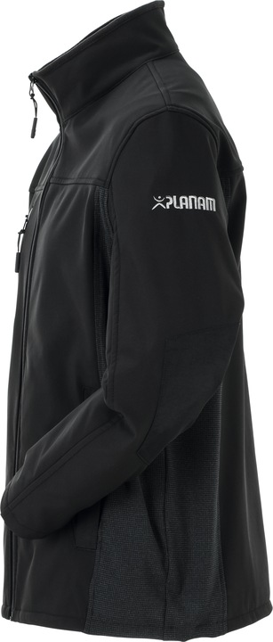 Actual product image Planam Norit Pure Softshell Jacket black Size 58 (58)