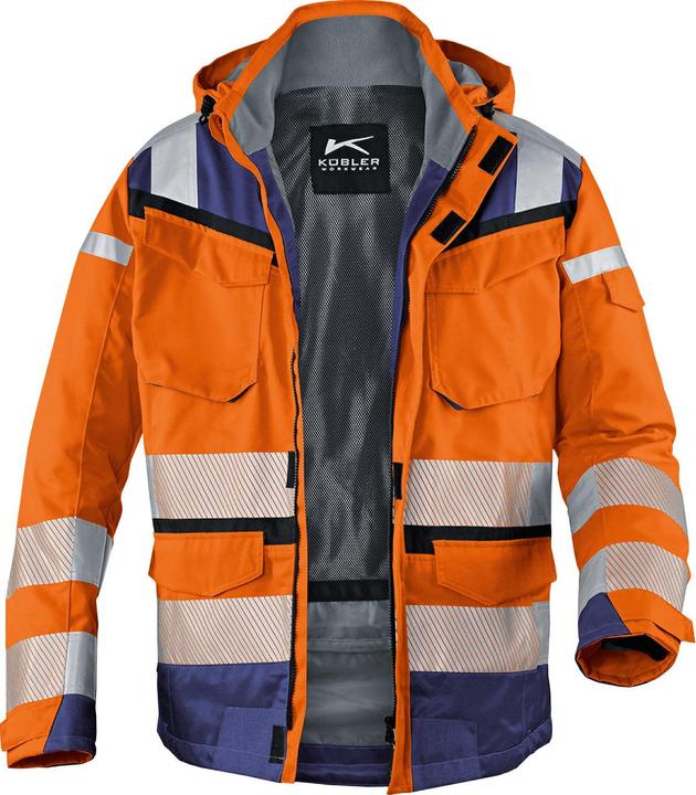 Produktbild Kübler Wetterjacke REFLECTIQ SYMPATEX® PSA 2 warnorange/dunkelblau Form 1307 Grösse L (L)