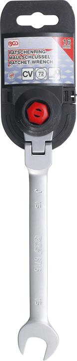 Actual product image BGS Ratchet Combination Wrench adjustable 16 mm (16 mm)