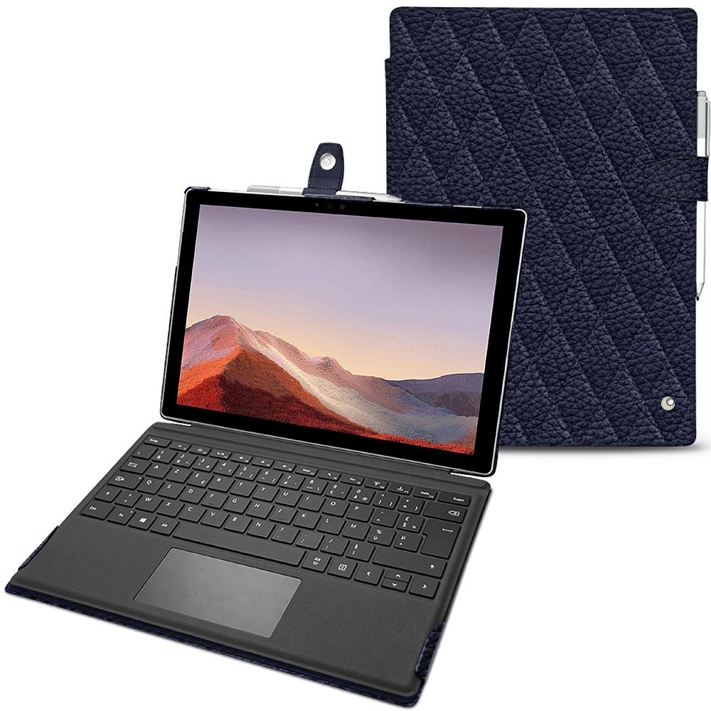 Noreve Lederschutzhülle (Microsoft Surface Pro 7), Tablet Hülle, Violett