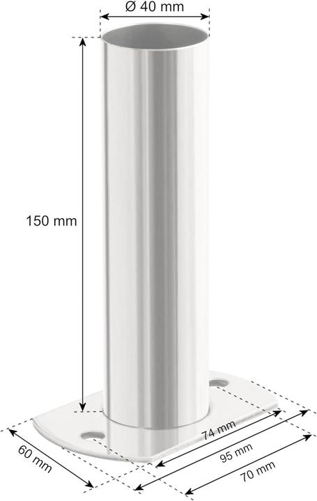 Actual product image Zelsius Stainless steel pool ladder bracket