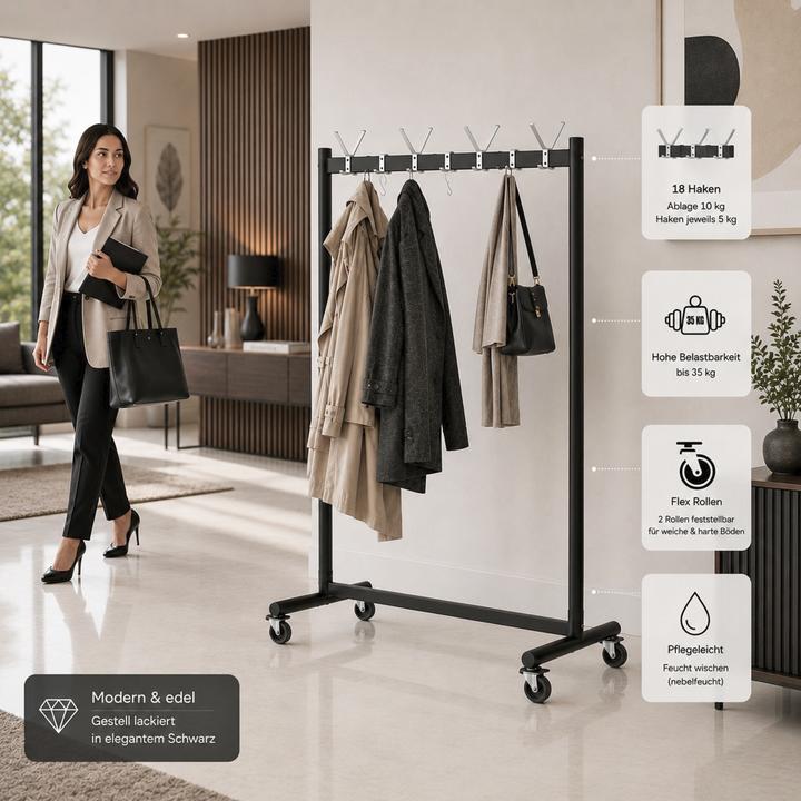 Produktbild HAKU Möbel Rollgarderobe