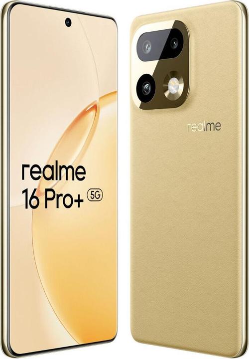 Produktbild realme 16 PRO PLUS 8+256GB DS 5G MASTER GOLD OEM (256 GB, Gold, Master Gold, 6.80", Dual SIM, 5G)