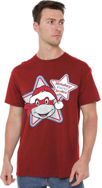 Produktbild Teenage Mutant NT Holiday Party Dudes TShirt weihnachtliches Design (M)