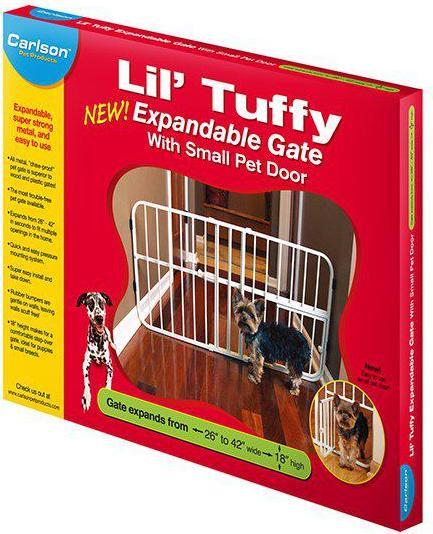 Actual product image Carlson GATE LIL TUFFY EXTENTABLE WITH DOOR 46x66-107CM - (704.2016) (66 cm)