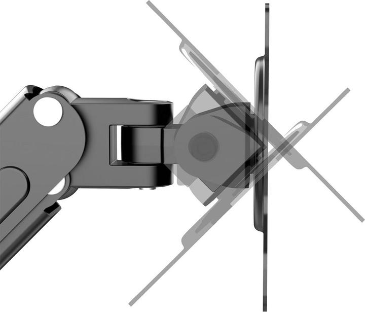 Produktbild Maclean MC-861N 2-Fach Monitorhalterung Tischhalterung für 2 Monitore mit Gasfeder Monitorarm Monit (Tisch, 27.01")