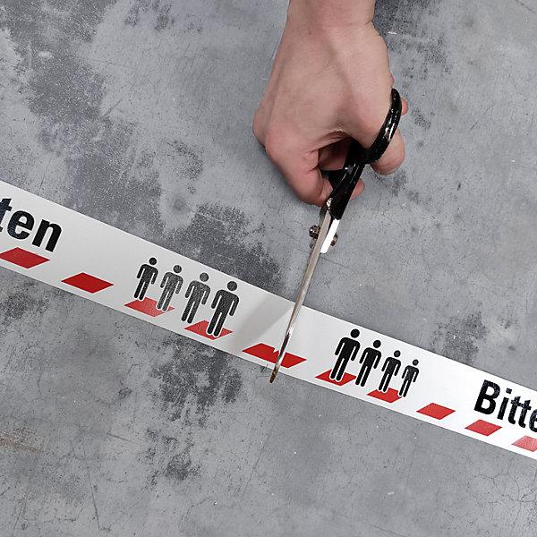 Immagine prodotto Moravia Nastro per marcature a terra, stampa: mantenere la distanza, lunghezza 16 m