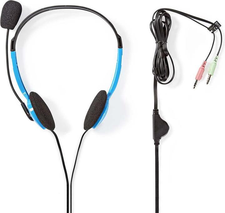 Produktbild Nedis Kopfhörer für PC Kopfband 2 Stecker 3,5 mm (Kabelgebunden)