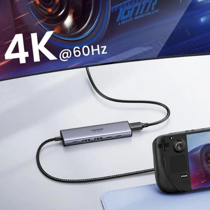 Actual product image Ugreen 6-in-1 USB-C Hub (USB-C, 6 ports)