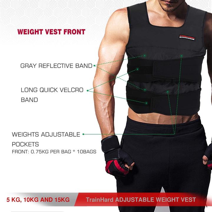 Immagine prodotto Train Hard Peso gilet, 15 KG