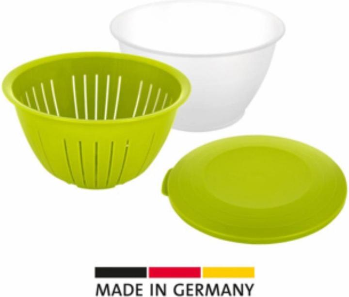 Actual product image Westmark Olympia bowl transparent/green (4.40 l, 3x)