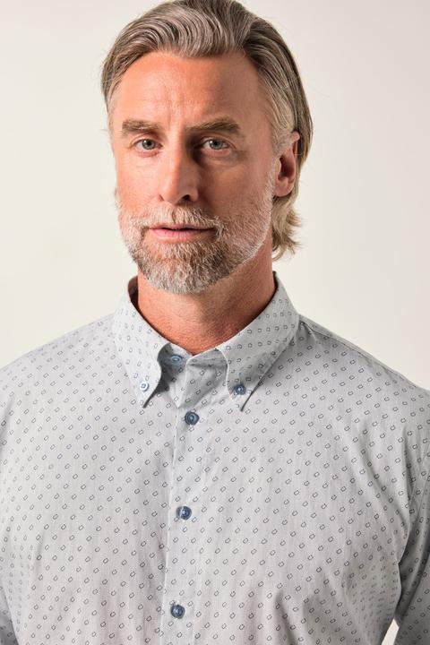 Image du produit Boston Park Hemd, Langarm, Minimalmuster, Buttondown-Kragen, Comfort Fit (4XL)