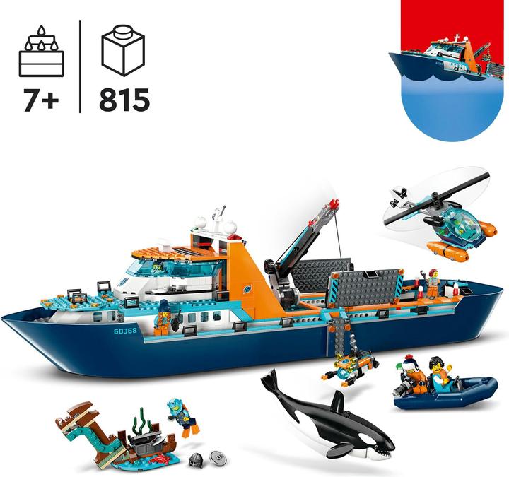 Image du produit LEGO Navire de recherche sur l'Arctique (60368, LEGO City)