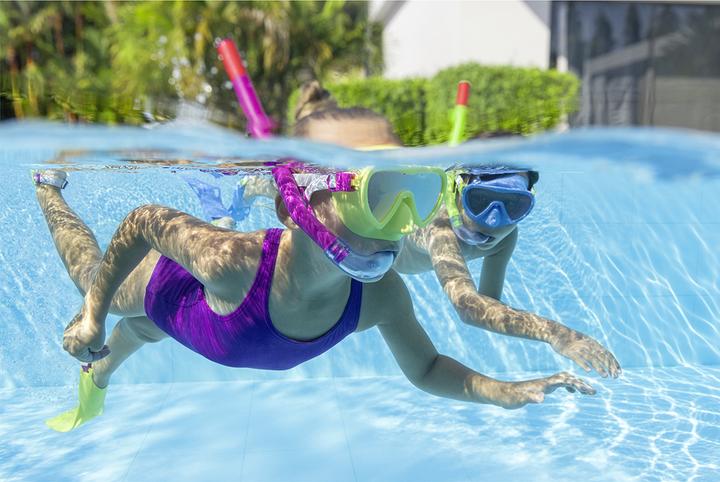 Produktbild Bestway Tauchset Blaue Maske, Flossen, Schlauch 25039