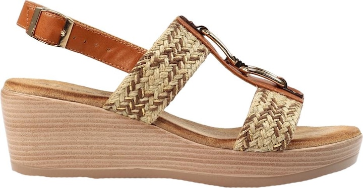 Actual product image Lunar Womens/Ladies Jamie Wedge Sandals (37)