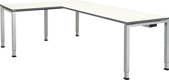 Actual product image Mauser Desk, linked, base form square/rectangular tube