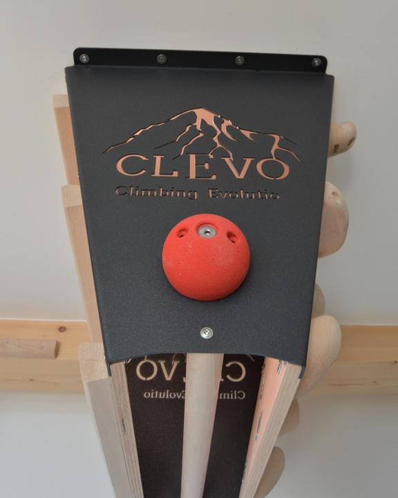 Actual product image Clevo Climbing CLEVO L: Deckenbefestigung Campusboard, Klettergriffe und Klimmzugstange