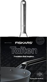 Actual product image Fiskars Taiten frying pan, 26cm (Frying pan, Aluminium, Stainless steel, 26 x 8.40 cm)