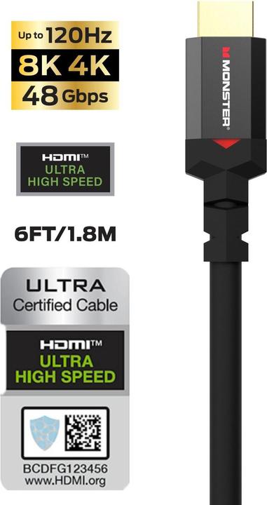Image du produit Monster Game 8k (1.80 m, HDMI, 2.1)