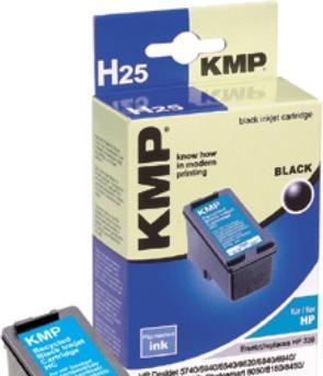 Actual product image KMP H25 Ink Cartridge Compatible with HP C 8767 E (FC)