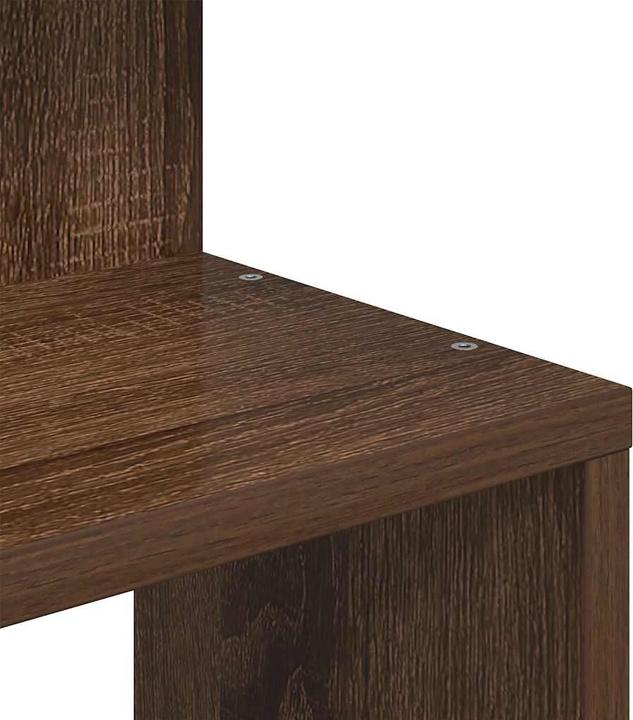 Image du produit vidaXL Wand-Eckregal Braun Eichen-Optik 32x32x127,5 cm Holzwerkstoff