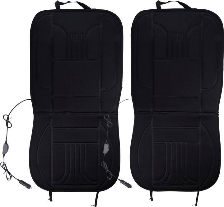Dunlop Car seat heating pad for connecting to the cigarette lighter, set of 2