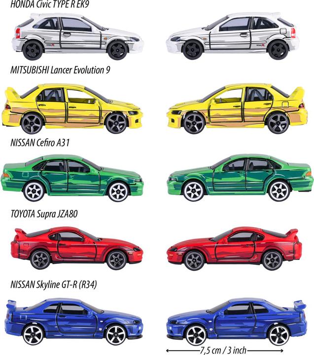 Image du produit Majorette Japan Series 5 Pieces Giftpack