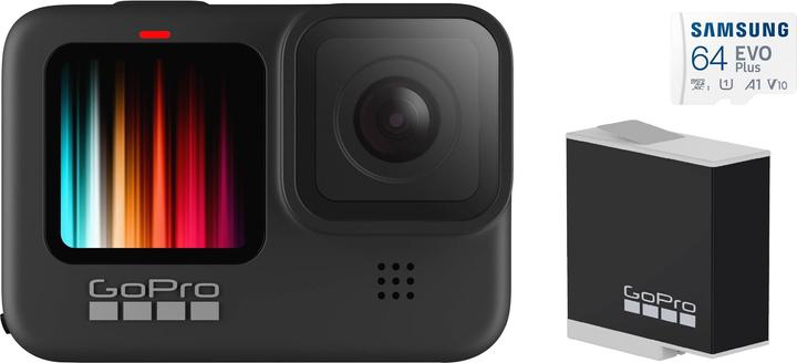 Produktbild GoPro Hero9 Black inkl. Speicherkarte und Akku (60p, 5K, WLAN, Bluetooth)