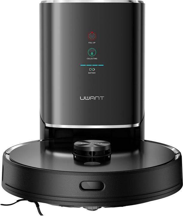 Uwant U100 Robot Vacuum Cleaner with Mop Function + Charging/Cleaning Station - Black (Vacuum mopping robot)