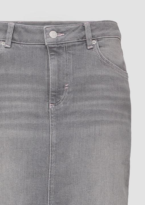 Produktbild Comma Rock Langer Jeans-Rock mit Kontrast-Nähten (38)