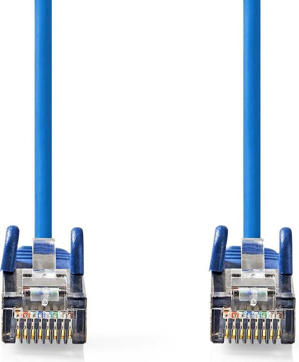 Immagine prodotto Nedis Cavo di rete CAT5e | SF/UTP | RJ45 maschio | RJ45 maschio | 3,00 m | Rotondo | PVC | Blu | Etichetta (S/UTP, CAT5e, 3 m)