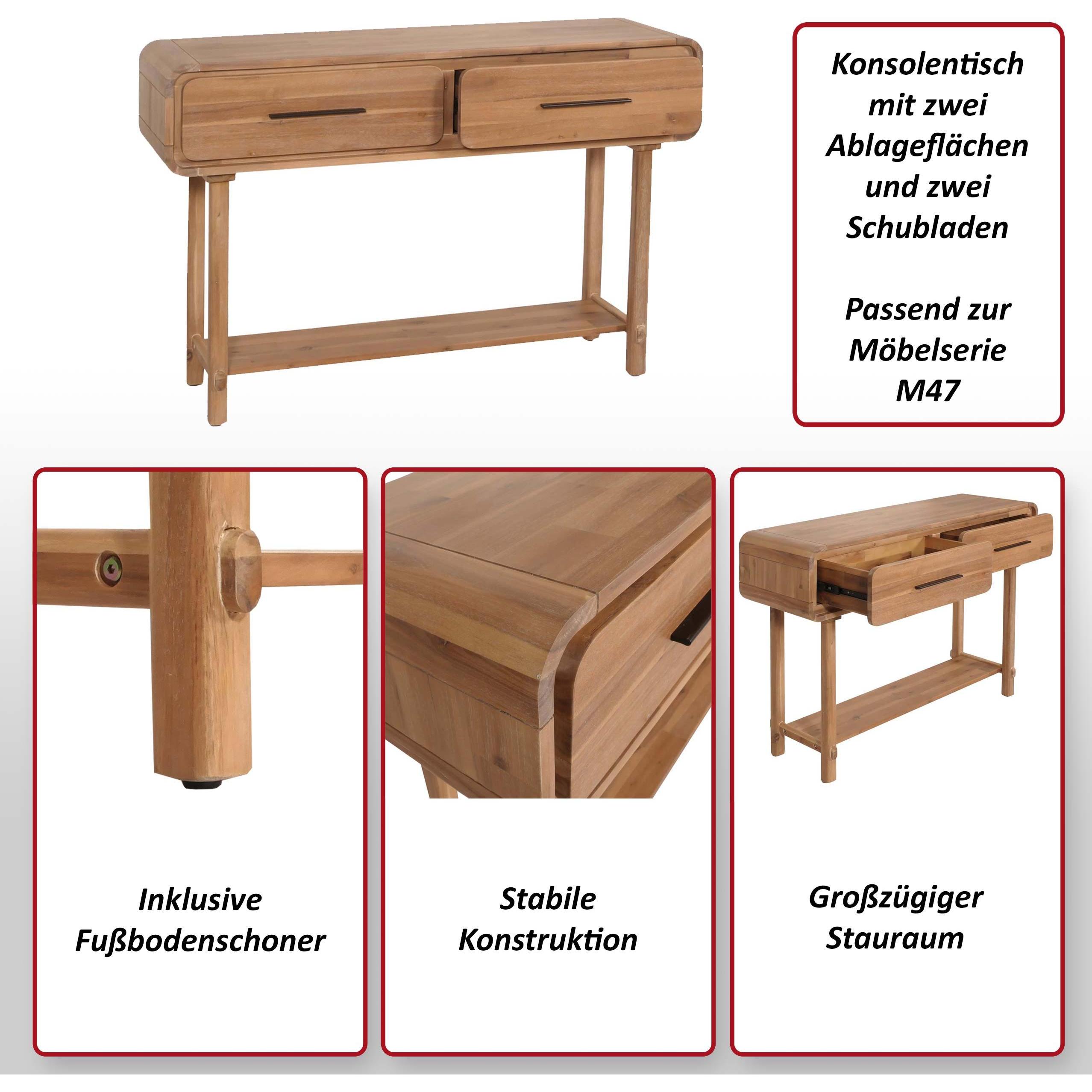 Thumbnail - MCW, Konsolentisch, M47-KO (80 x 120 x 35 cm)