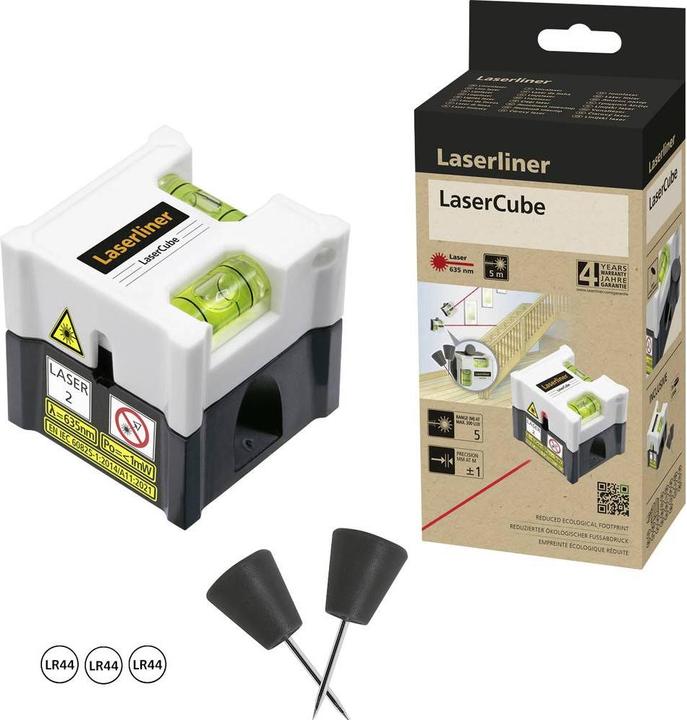 Actual product image Laserliner LaserCube line laser range (max.): 5 m