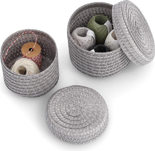 Actual product image Zeller Present Basket set (2 x, Ø 16 x 10 cm, Ø 17 x 12 cm)