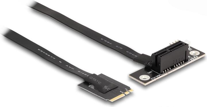 Produktbild Delock M.2 Key A+E zu PCIe x1 NVMe Adapter gewinkelt mit 20 cm Kabel