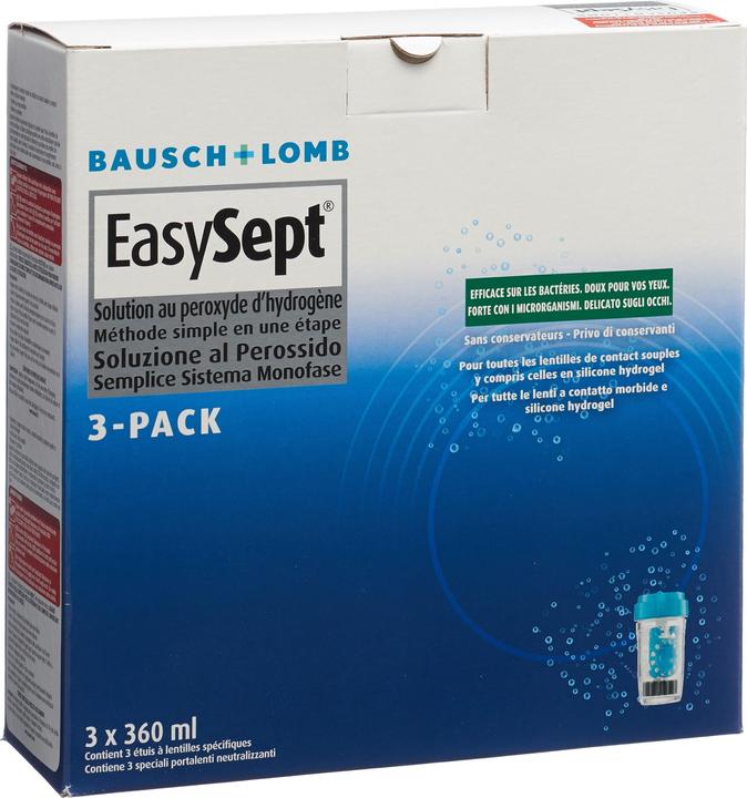 Bausch + Lomb EasySept 3Pack (Sistema perossido, 1080 ml)