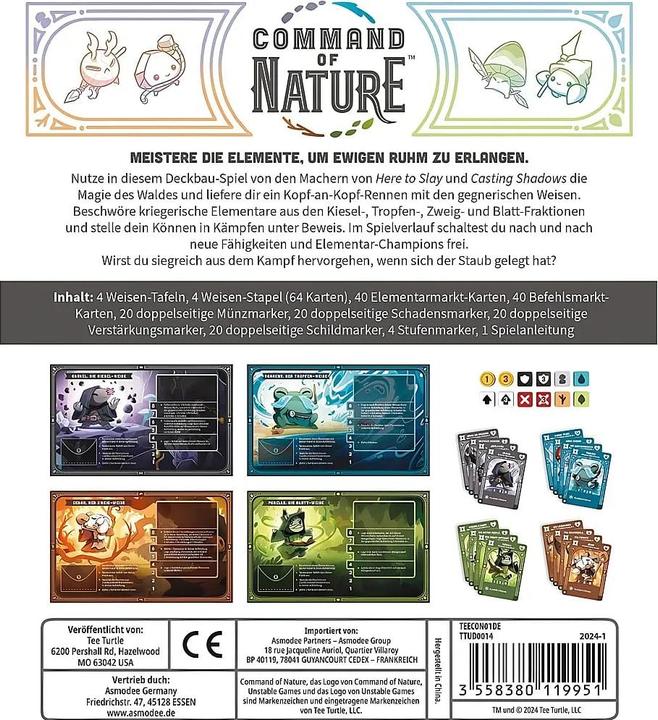 Actual product image Unstable Games Command of Nature (German, 2 - 4 Players)