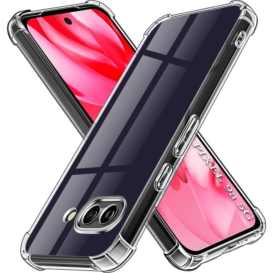 Techsuit Custodia trasparente antiurto (Google Pixel 9a), Cover smartphone, Trasparente