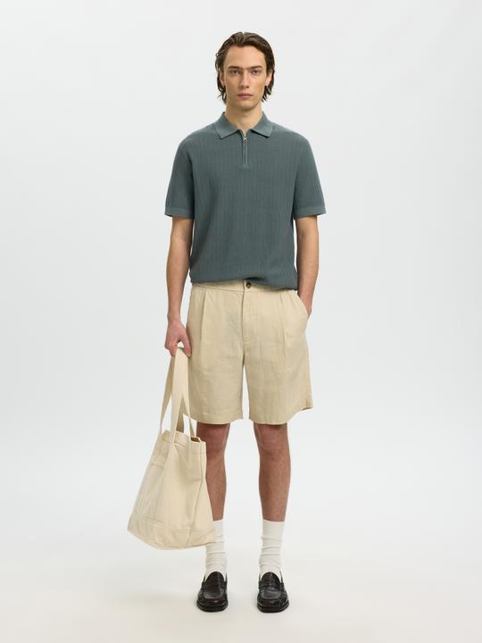 Produktbild Selected Slhcran Ss Knit Structure Zip Polo Noos (S)
